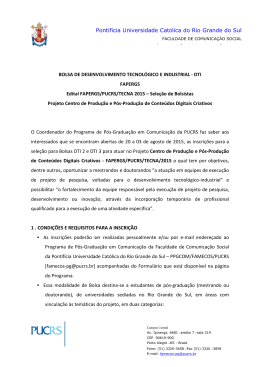 DTI FAPERGS Edital
