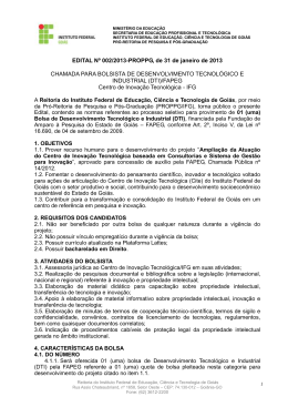 EDITAL Nº 002/2013-PROPPG, de 31 de janeiro de 2013