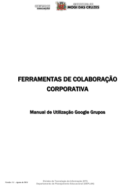 Grupos SE Utiliza&ccedil;&atilde;o - Voltar Servi&ccedil;os da SE