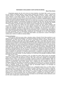 Recriando e divulgando o Egito Antigo no Brasil