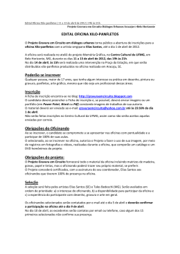 Edital Officina Xilo