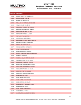 Lista de Aprovados