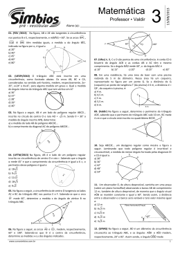 Lista 03 - Arcos de circunferência e Potência de um ponto