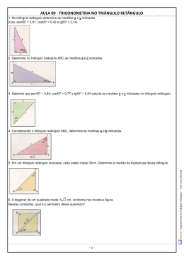Aula 09 | Trigonometria triâng. retângulo