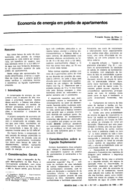 Economia de energia em pr&eacute;dio de apartamentos