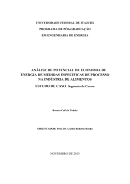 an&aacute;lise de potencial de economia de energia de medidas