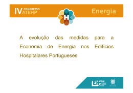 A evolu&ccedil;&atilde;o das medidas para a Economia de Energia nos Edif&iacute;cios