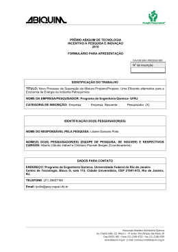 pr&ecirc;mio abiquim de tecnologia incentivo &aacute; pesquisa e inova&ccedil;&atilde;o 2010