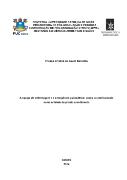 0 Viviana Cristina de Souza Carvalho A equipe de enfermagem e a