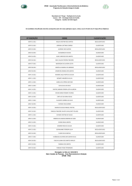 Resultado da 1&ordf; Etapa &ndash; Avalia&ccedil;&atilde;o de Curr&iacute;culos