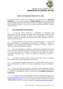 Edital e Anexos