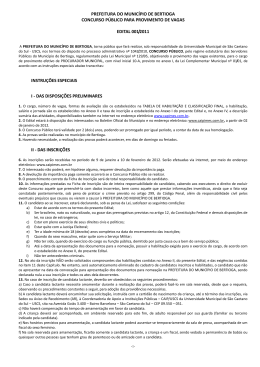 PREFEITURA MUNICIPAL DA EST&Acirc;NCIA DE