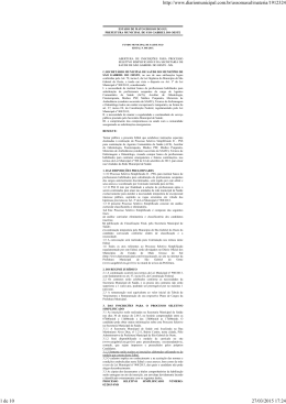 Veja o edital - Campo Grande News