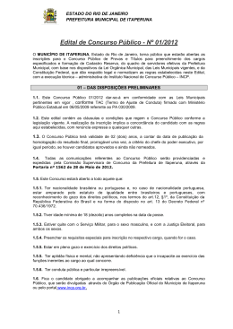 EDITAL DE CONCURSO P&Uacute;BLICO No 02/2004