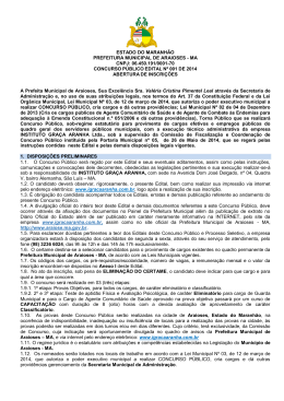 Edital - Instituto Gra&ccedil;a Aranha