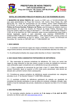 PREFEITURA DE NOVA TRENTO