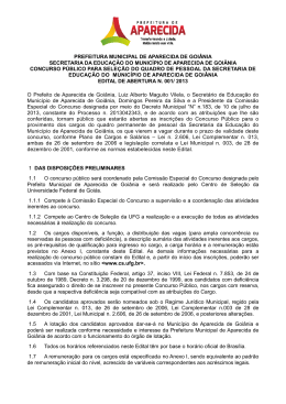 Edital - Vestibular