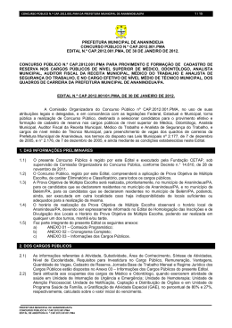prefeitura municipal de ananindeua concurso