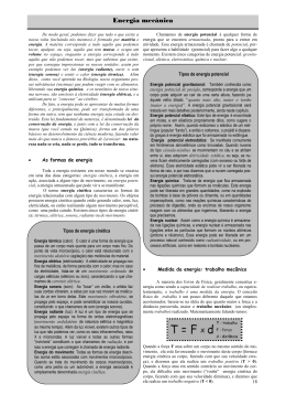 Energia mec&acirc;nica - F&iacute;sica do jeito f&aacute;cil