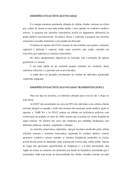 EMISS&Otilde;ES OTOAC&Uacute;STICAS EVOCADAS &Eacute; a energia mec&acirc;nica