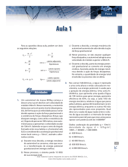3) Atividades de F&iacute;sica - Segredos Para Passar no ENEM