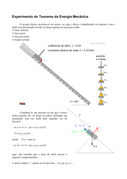 Experimento do Teorema da Energia Mecânica