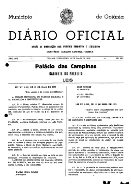 Edi&ccedil;&atilde;o n&ordm; 543 de 12 de maio de 1978
