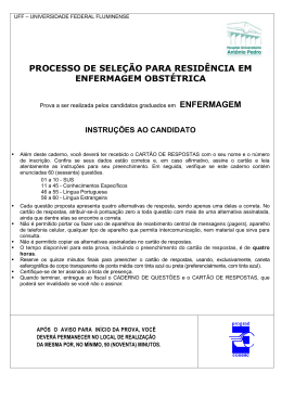 Enfermagem Obstétrica - Uff - Universidade Federal Fluminense