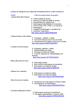 1 LINHAS de PESQUISA do CURSO DE
