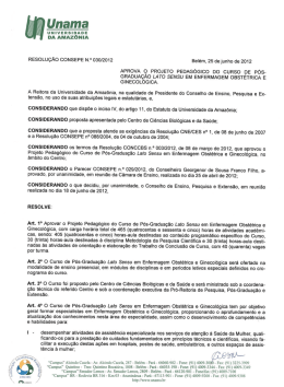 Res. CONSEPE nº 030/2012, de 25 de junho de 2012