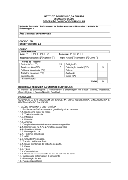 Enfermagem de Sa&uacute;de Mat