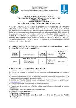 Concurso Docente UFMS 2014 - Substituto - Copeve