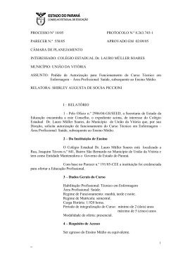 parecer n.º 558/05 - Conselho Estadual de Educação