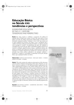 Educa&ccedil;&atilde;o B&aacute;sica no S&eacute;culo XXI: tend&ecirc;ncias e perspectivas