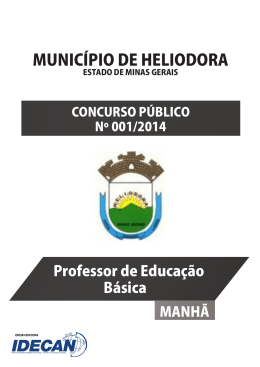 PROFESSOR DE EDUCAÇÃO BÁSICA