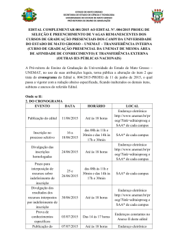 Edital Complementar 001/2005