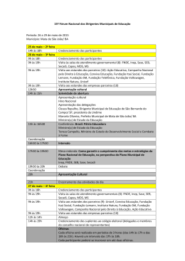 15&ordm; F&oacute;rum Nacional dos Dirigentes Municipais de