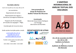 ii simp&oacute;sio internacional de an&aacute;lise textual dos discursos
