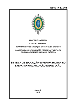 EB60-IR-57.002 SISTEMA DE EDUCA&Ccedil;&Atilde;O SUPERIOR MILITAR