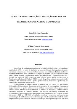 as pol&iacute;ticas de avalia&ccedil;&atilde;o da educa&ccedil;&atilde;o superior e o