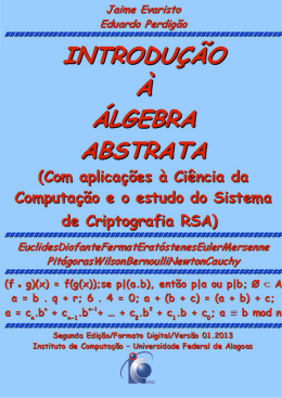 Introdu&ccedil;&atilde;o &agrave; &Aacute;lgebra Abstrata