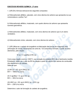 Exercícios de revisão para a Prova Parcial