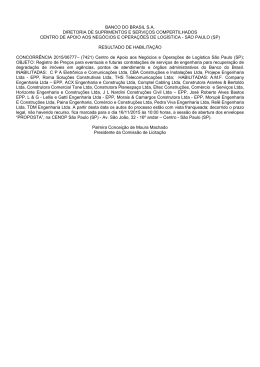 Resultado de Habilita&ccedil;&atilde;o