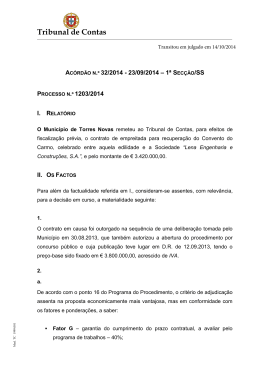 Ac&oacute;rd&atilde;o 32/2014 da 1&ordf; S/SS