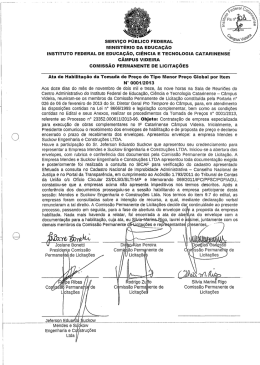 Atas Habilitação e Proposta - Instituto Federal Catarinense