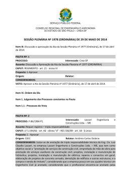 4 - ORDEM DO DIA MAIO 2014 - Crea-SP