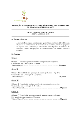 Psicologia - Instituto Polit&eacute;cnico de Beja