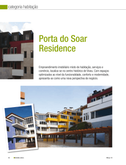 Revista Imobiliária – "Porta do Soar Residence"