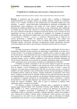 1 O Significado do Trabalho para uma Executiva: a