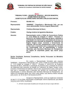 1 Mérito TRIBUNAL PLENO – SESSÃO DE 16/04/2014 – SECÇÃO
